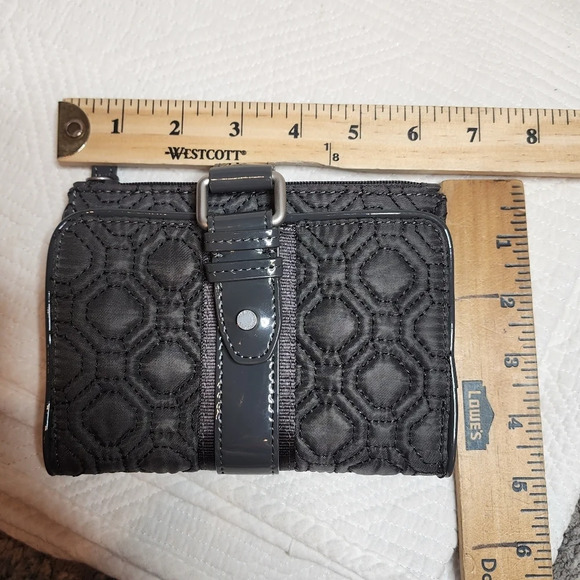 Bundle! Vera Bradley Grey Quilted bag with crossbody strap and Wallet. New! - Picture 5 of 16